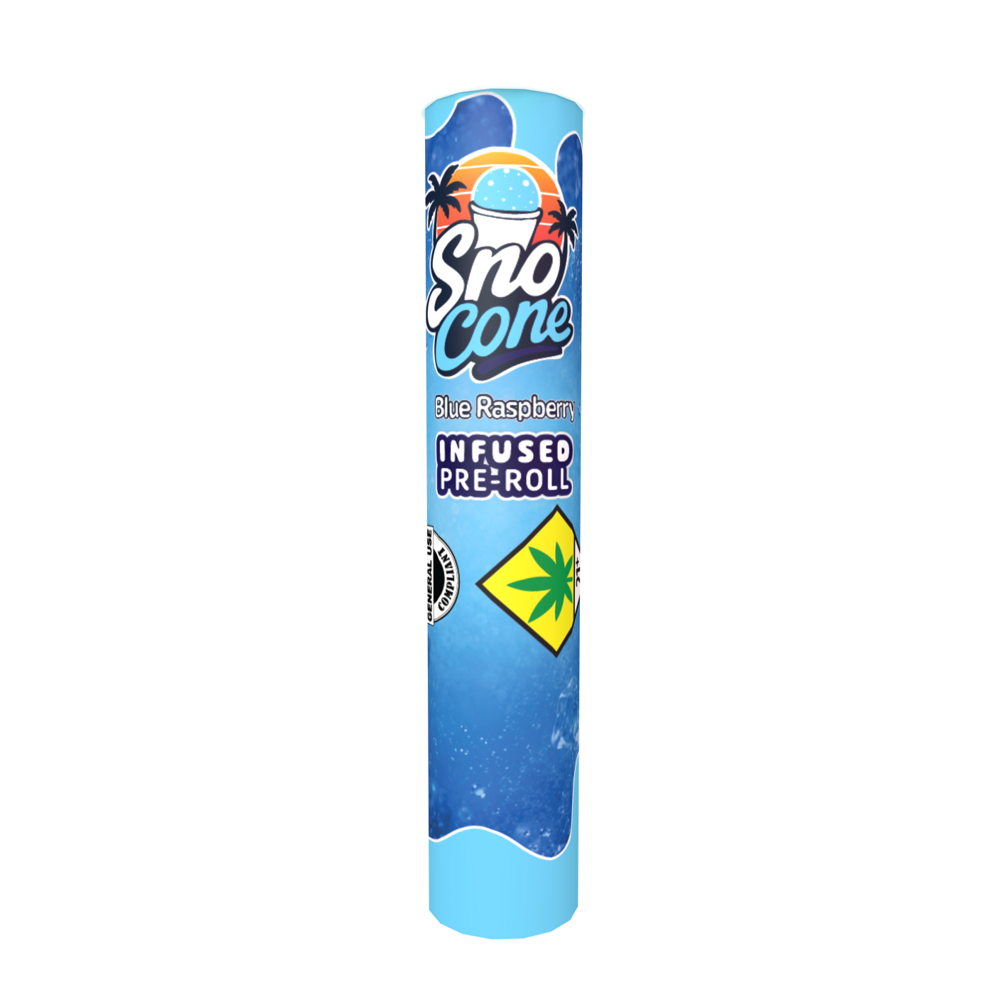 Blue Raspberry triple infused pre-roll