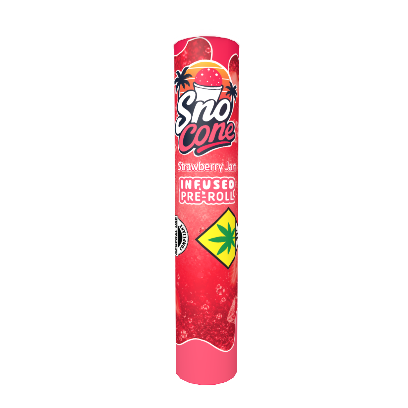 Strawberry Jam SnoCone triple infused pre-roll