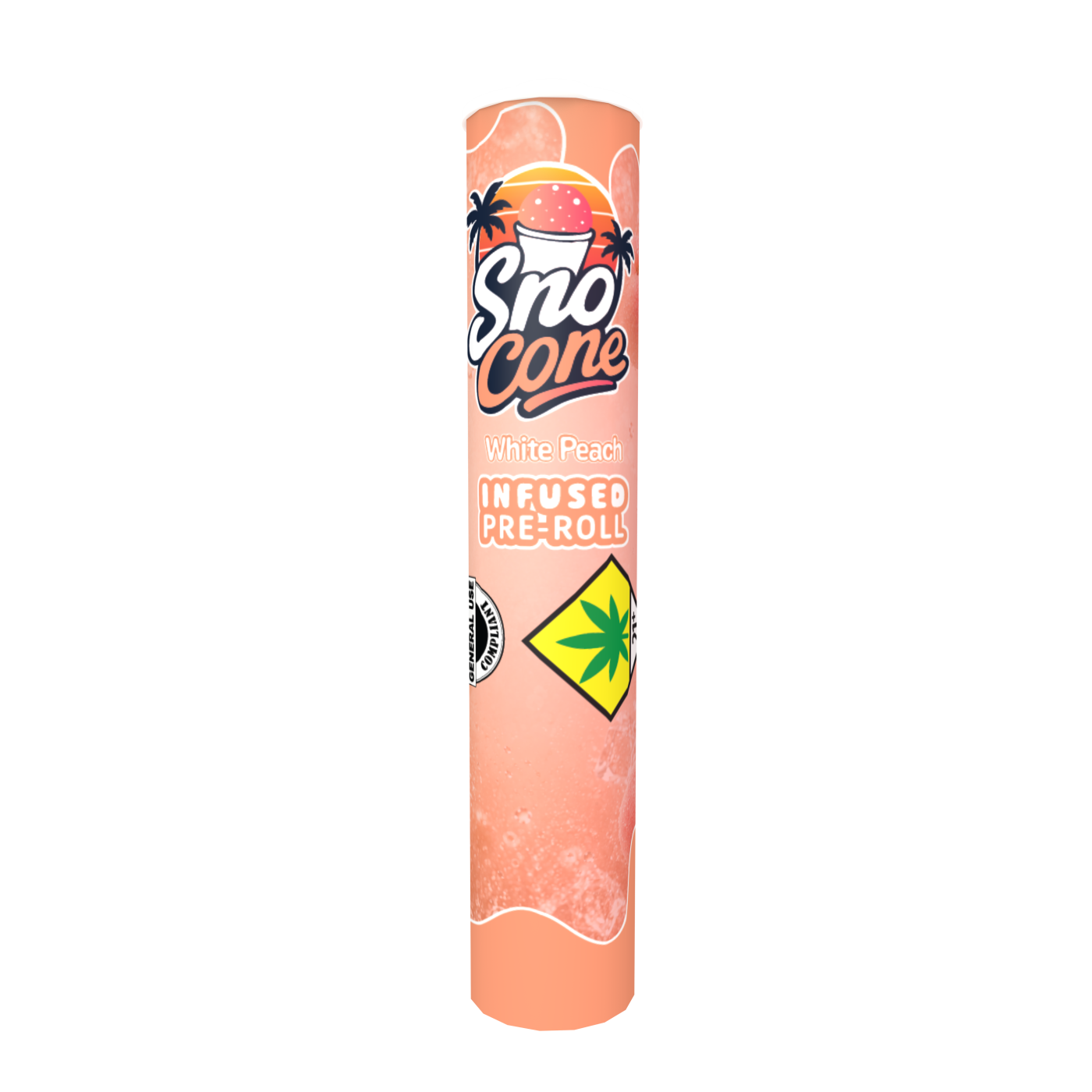White Peach triple infused pre-roll
